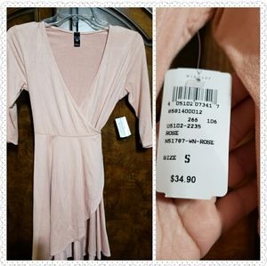 Blush Pink, Windsor, Quarter-Sleeve Dress